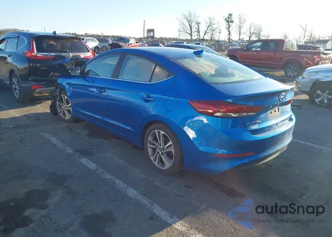 2018 Hyundai Elantra Limited z USA, uszkodzony, nr VIN 5NPD84LF6JH287043
